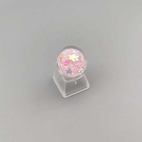 Personalized Crystal Ball Keycap Handmade OEM Profile Keycap Base DIY Custom ESC Backlit Keycap for Mechanical Keyboard MX Switch (Star) in Saudi Arabia