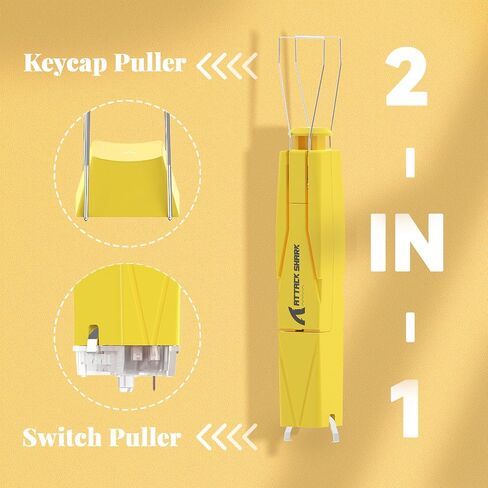 ATTACK SHARK KS01 2-in-1 Switch Puller/Keycap Puller للوحة المفاتيح الميكانيكية، 304 مادة من الفولاذ المقاوم للصدأ، أداة التبديل DIY، سهولة إزالة مفتاح لوحة المفاتيح الميكانيكية البديلة/ساحب Keycap (أزرق) in Saudi Arabia