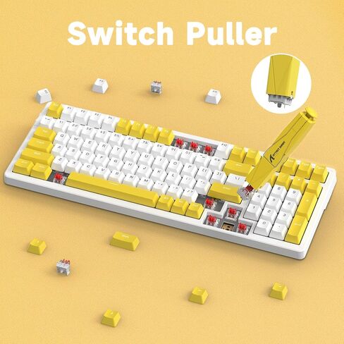 ATTACK SHARK KS01 2-in-1 Switch Puller/Keycap Puller للوحة المفاتيح الميكانيكية، 304 مادة من الفولاذ المقاوم للصدأ، أداة التبديل DIY، سهولة إزالة مفتاح لوحة المفاتيح الميكانيكية البديلة/ساحب Keycap (أزرق) in Saudi Arabia