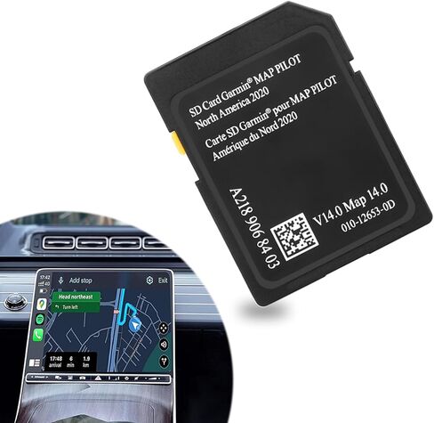 بطاقة SD للملاحة في السيارة OEM#A2189068403، بطاقة SD لخريطة GPS لأمريكا الشمالية متوافقة مع نظام Mercedes C-Class، B-Class، E-Class، بطاقة ذاكرة SD للسيارة لنظام الصوت 20 NTG5/Code 522 in Kuwait