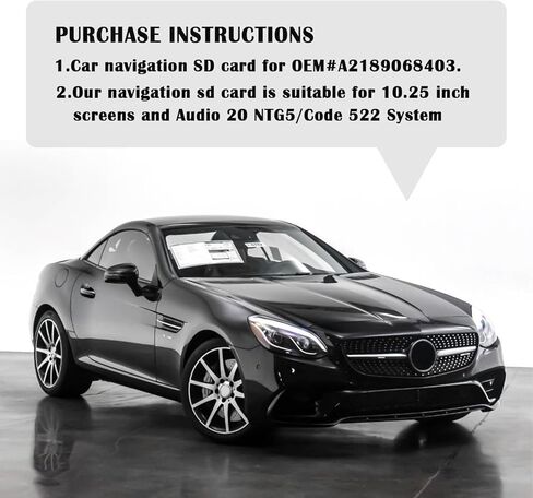بطاقة SD للملاحة في السيارة OEM#A2189068403، بطاقة SD لخريطة GPS لأمريكا الشمالية متوافقة مع نظام Mercedes C-Class، B-Class، E-Class، بطاقة ذاكرة SD للسيارة لنظام الصوت 20 NTG5/Code 522 in Kuwait
