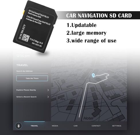 بطاقة SD للملاحة في السيارة OEM#A2189068403، بطاقة SD لخريطة GPS لأمريكا الشمالية متوافقة مع نظام Mercedes C-Class، B-Class، E-Class، بطاقة ذاكرة SD للسيارة لنظام الصوت 20 NTG5/Code 522 in Kuwait