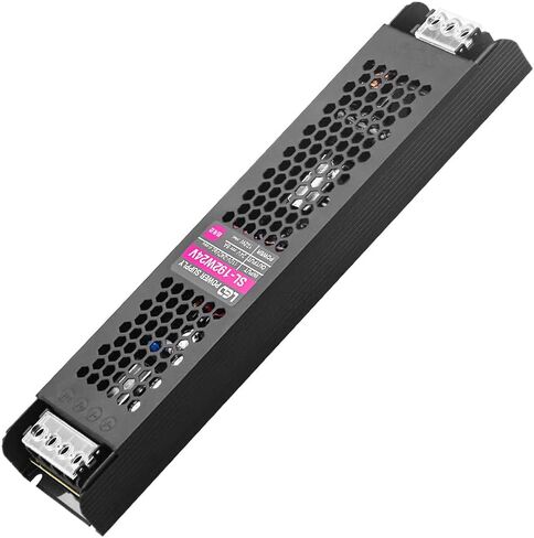 محول إمداد الطاقة 24 فولت 8 أمبير، محول محول عالمي منظم، تيار متردد 100 فولت ~ 240 فولت إلى تيار مستمر 24 فولت 8 أمبير، محرك LED لأضواء الشريط LED نظام كاميرا CCTV راديو طابعة ثلاثية الأبعاد شاشة LCD مشروع الكمبيوتر in Kuwait