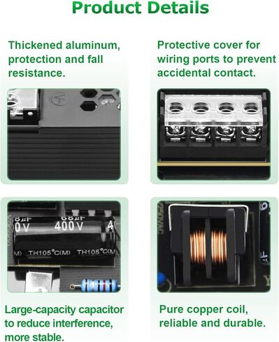 محول إمداد الطاقة 24 فولت 8 أمبير، محول محول عالمي منظم، تيار متردد 100 فولت ~ 240 فولت إلى تيار مستمر 24 فولت 8 أمبير، محرك LED لأضواء الشريط LED نظام كاميرا CCTV راديو طابعة ثلاثية الأبعاد شاشة LCD مشروع الكمبيوتر in Kuwait