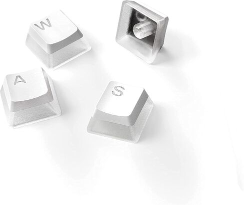 SteelSeries PRISMCAPS - Double Shot Pudding-Style Keycaps - Durable PBT Thermoplastic - Compatible with a Wide Range of Mechanical Keyboards - White (Renewed) in Saudi Arabia