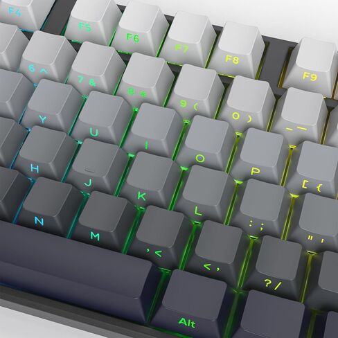 Double Shot PBT Keycap Set, Minimalist Beige/Black/Green Keycaps, 157 Key Custom Cherry Profile Key Cap for 60% 65% 75% 100% MX Switches Mechanical Keyboard (Pine) in Saudi Arabia
