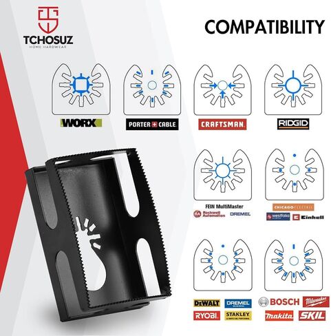 2 Pack Square Slot Cutter Drywall Oscillating Tool, Stainless Steel Slot Cutter for Oscillating Tool, Outlet Cutout tool Oscillating Square Blade for Drywall Plastic Metal Wood Rectangle + Square in Saudi Arabia
