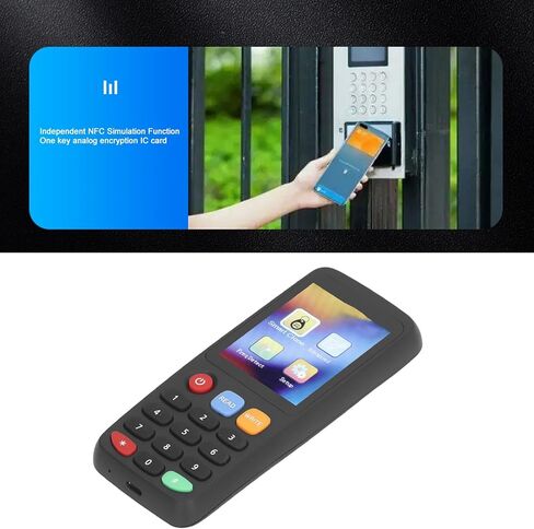 X7 NFC قارئ بطاقات، قارئ بطاقات RFID ناسخة ناسخة لبطاقات الهوية IC، البطاقة الذكية RFID ناسخة ID IC قارئ الكاتب شاشة ملونة كاملة عالية الدقة (5 أبازيم UID 5 بطاقات T5577 5 T5577 in Kuwait