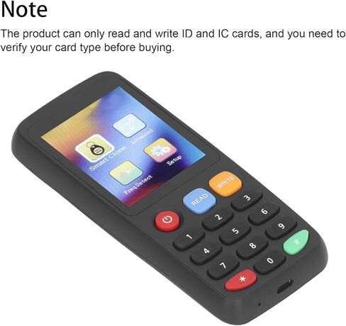 X7 NFC قارئ بطاقات، قارئ بطاقات RFID ناسخة ناسخة لبطاقات الهوية IC، البطاقة الذكية RFID ناسخة ID IC قارئ الكاتب شاشة ملونة كاملة عالية الدقة (5 أبازيم UID 5 بطاقات T5577 5 T5577 in Kuwait