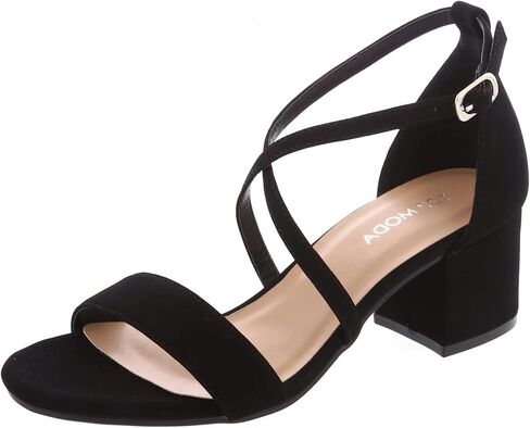 TOP Moda Over The Toe Strap Ankle Wrap Strap 2" Block Heel Open Toe Dress Sandal in Saudi Arabia
