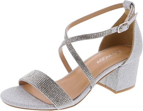 TOP Moda Over The Toe Strap Ankle Wrap Strap 2" Block Heel Open Toe Dress Sandal in Saudi Arabia