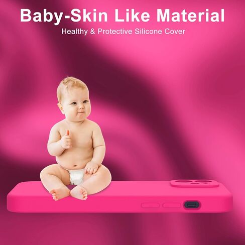 DEENAKIN متوافق مع حافظة iPhone 12 مع واقي الشاشة - سيليكون حريري - غطاء كاميرا محسن - تم اختبار سقوطه بطول 16 قدم - حافظة هاتف واقية نحيفة للرجال والنساء والفتيات 6.1 بوصة - أسود in Kuwait