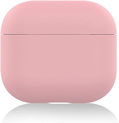 Upgrade Cover Compatible with Airpods 3 Case,Soft Silicone Skin Case Cover No Keychain for AirPods 3rd Generation Charging Case Cover,Ultrathin 1.5mm Thick Protective Case Front LED Visible (Black) in Saudi Arabia