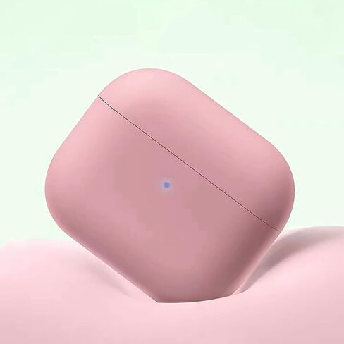 Upgrade Cover Compatible with Airpods 3 Case,Soft Silicone Skin Case Cover No Keychain for AirPods 3rd Generation Charging Case Cover,Ultrathin 1.5mm Thick Protective Case Front LED Visible (Black) in Saudi Arabia