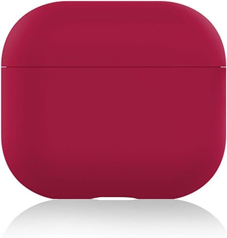 Upgrade Cover Compatible with Airpods 3 Case,Soft Silicone Skin Case Cover No Keychain for AirPods 3rd Generation Charging Case Cover,Ultrathin 1.5mm Thick Protective Case Front LED Visible (Black) in Saudi Arabia