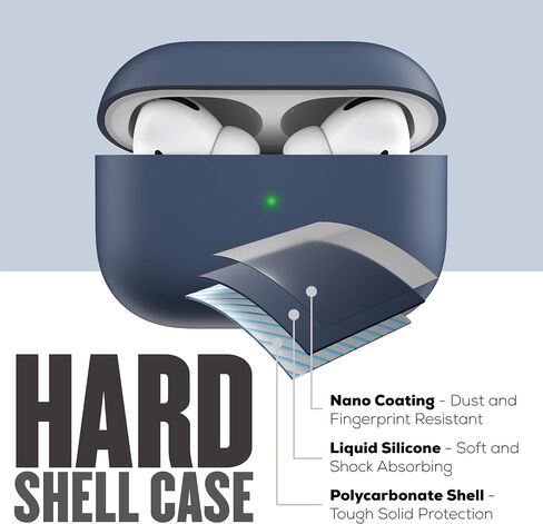 KeyBudz Hybrid Shell Hard Cover for Apple AirPods Pro Case in Saudi Arabia