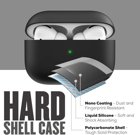 KeyBudz Hybrid Shell Hard Cover for Apple AirPods Pro Case in Saudi Arabia