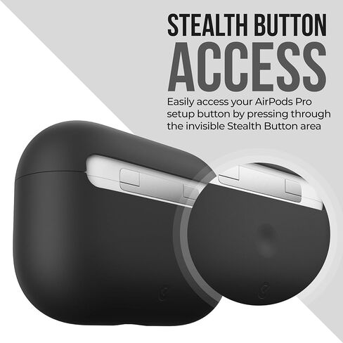 KeyBudz Hybrid Shell Hard Cover for Apple AirPods Pro Case in Saudi Arabia