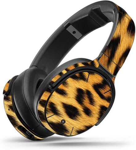 MightySkins Skin Compatible with Skullcandy Venue Wireless Headphones - Teal Leopard | Protective, Durable, and Unique Vinyl wrap Cover | Easy to Apply, Remove, and Change Styles | Made in The USA in Saudi Arabia