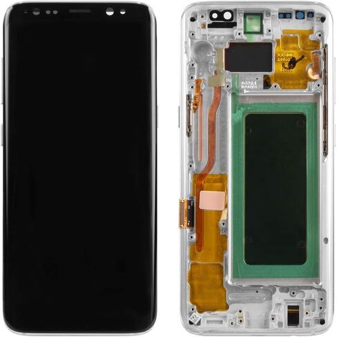 لهاتف Samsung Galaxy S8 G950 Original AMOLED مع إطار يعمل باللمس محول رقمي LCD مجموعة أدوات إصلاح G950A G950F G950P G950R4 G950T U V W 5.8 بوصة (إطار أرجواني) in Kuwait
