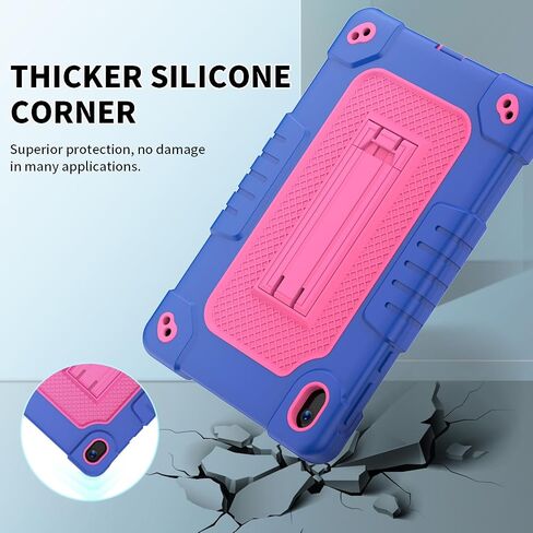 for Walmart Onn 8 inch Gen 4 2024 Model Tablet Case with 2 Pcs Screen Protector,Heavy Duty Kids Shockproof Stand Shoulder Strap Case for Walmart Onn 8 2024 Model:100135923 (Green/Pink) in Saudi Arabia