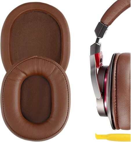 Geekria QuickFit Replacement Ear Pads for ATH M50X, M50xBT2, M50XBT, M50, M40X, M30, M20, M10, ATH-MSR7 Headphones Ear Cushions, Headset Earpads, Ear Cups Cover Repair Parts (Brown) in Saudi Arabia
