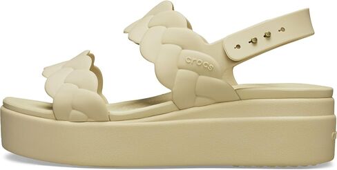 Crocs women's Brooklyn Woven Low Wedges Platform Sandals in Saudi Arabia