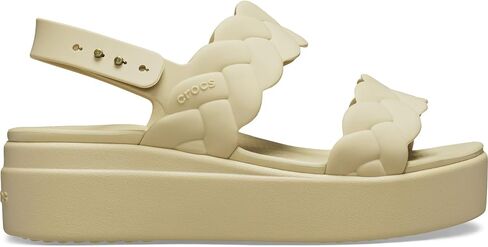 Crocs women's Brooklyn Woven Low Wedges Platform Sandals in Saudi Arabia