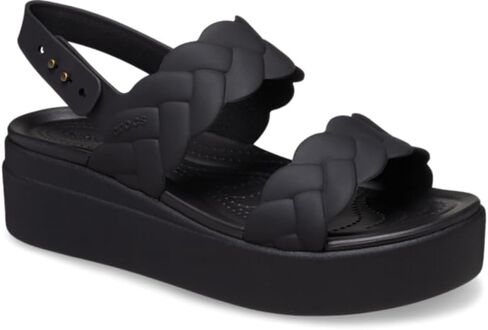 Crocs women's Brooklyn Woven Low Wedges Platform Sandals in Saudi Arabia