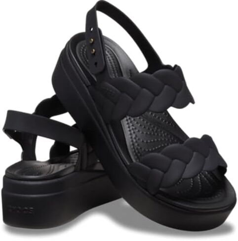Crocs women's Brooklyn Woven Low Wedges Platform Sandals in Saudi Arabia