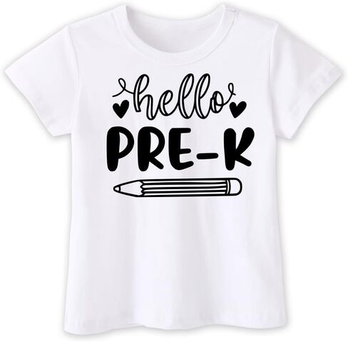 Back to School Pre K Shirt for Toddler Baby Boys Girls Kids, First Day of Pre School, Back to School Pre Kindergarten Tee in Saudi Arabia