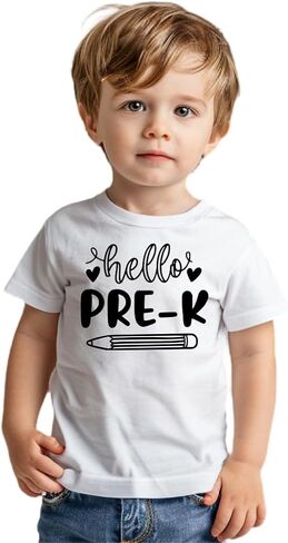 Back to School Pre K Shirt for Toddler Baby Boys Girls Kids, First Day of Pre School, Back to School Pre Kindergarten Tee in Saudi Arabia