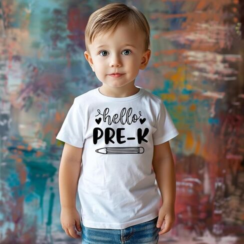 Back to School Pre K Shirt for Toddler Baby Boys Girls Kids, First Day of Pre School, Back to School Pre Kindergarten Tee in Saudi Arabia