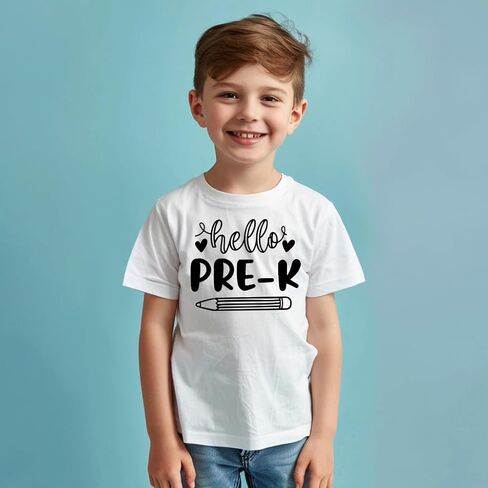 Back to School Pre K Shirt for Toddler Baby Boys Girls Kids, First Day of Pre School, Back to School Pre Kindergarten Tee in Saudi Arabia