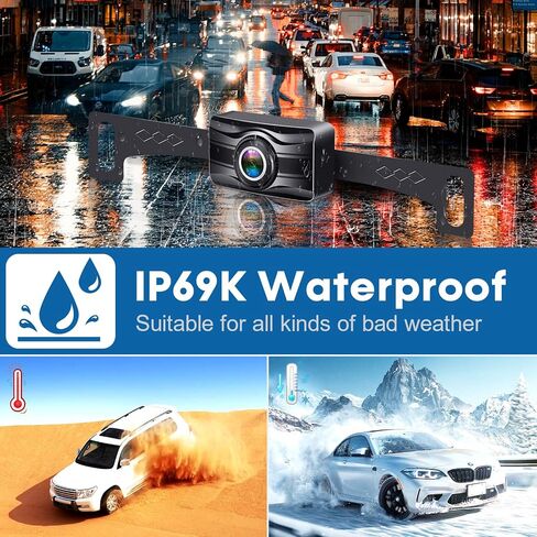 7-inch Backup Camera Ease-Setup for Cars: HD 1080P Touch Key Rear View Camera Real Time Image - Waterproof Reverse Camera for Van SUV Truck Y16 in Saudi Arabia