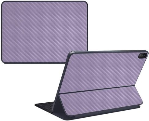 MightySkins Carbon Fiber Skin for Apple iPad Pro Smart Keyboard 12.9" (2018) - Pink - Protective, Durable Textured Carbon Fiber Finish - Easy to Apply, Remove, and Change Styles - Made in The USA in Saudi Arabia