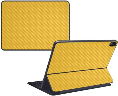 MightySkins Carbon Fiber Skin for Apple iPad Pro Smart Keyboard 12.9" (2018) - Pink - Protective, Durable Textured Carbon Fiber Finish - Easy to Apply, Remove, and Change Styles - Made in The USA in Saudi Arabia