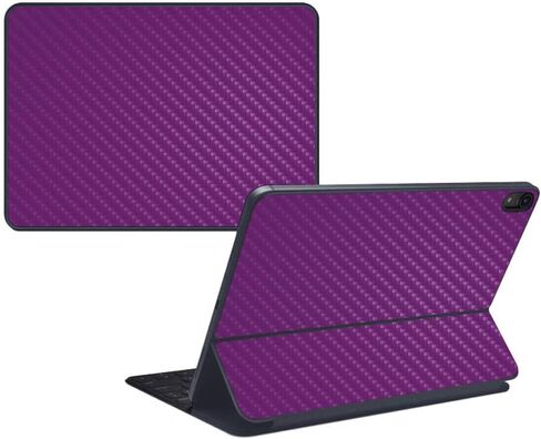 MightySkins Carbon Fiber Skin for Apple iPad Pro Smart Keyboard 12.9" (2018) - Pink - Protective, Durable Textured Carbon Fiber Finish - Easy to Apply, Remove, and Change Styles - Made in The USA in Saudi Arabia