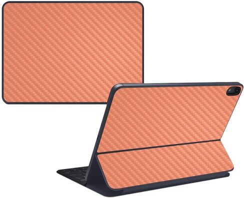 MightySkins Carbon Fiber Skin for Apple iPad Pro Smart Keyboard 12.9" (2018) - Pink - Protective, Durable Textured Carbon Fiber Finish - Easy to Apply, Remove, and Change Styles - Made in The USA in Saudi Arabia
