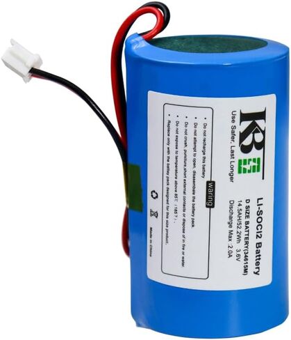 KBT 3.6V 14500mAh ER34615M D-Size Li-SOCL2 بطارية بديلة عالية الأداء، ER34615M-T1 متوافقة مع DSC WT4911 WT4911B WT8911 ALEXOR Wireless Outdoor Siren WT4911BATT ADT in Kuwait