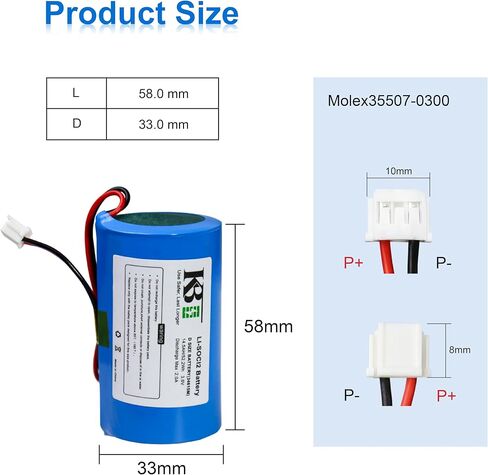 KBT 3.6V 14500mAh ER34615M D-Size Li-SOCL2 بطارية بديلة عالية الأداء، ER34615M-T1 متوافقة مع DSC WT4911 WT4911B WT8911 ALEXOR Wireless Outdoor Siren WT4911BATT ADT in Kuwait