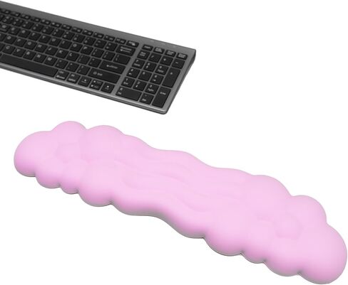 Keyboard Wrist Rest,Wrist Rest for Computer Keyboard with PU Leather Soft Memory Foam Anti-Slip Silicone,Ergonomic Design for Games, Computer Offices, laptops(Blue) in Saudi Arabia