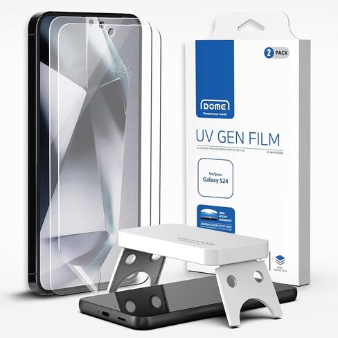 DOME GLASS Whitestone UV GEN Film Screen Protector with UV light for Samsung Galaxy S24 Ultra [2pack] in Saudi Arabia