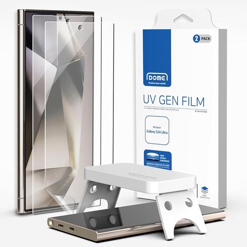DOME GLASS Whitestone UV GEN Film Screen Protector with UV light for Samsung Galaxy S24 Ultra [2pack] in Saudi Arabia