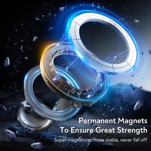 REYGEAK for Magsafe Car Mount، حامل هاتف مغناطيسي للوحة السيارة، حامل هاتف يدور 360 درجة بدون استخدام اليدين، حامل سيارة مغناطيسي لهاتف iPhone 15 14 13 12 Pro Max Plus Mini MagSafe in Kuwait