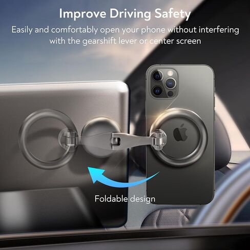 REYGEAK for Magsafe Car Mount، حامل هاتف مغناطيسي للوحة السيارة، حامل هاتف يدور 360 درجة بدون استخدام اليدين، حامل سيارة مغناطيسي لهاتف iPhone 15 14 13 12 Pro Max Plus Mini MagSafe in Kuwait