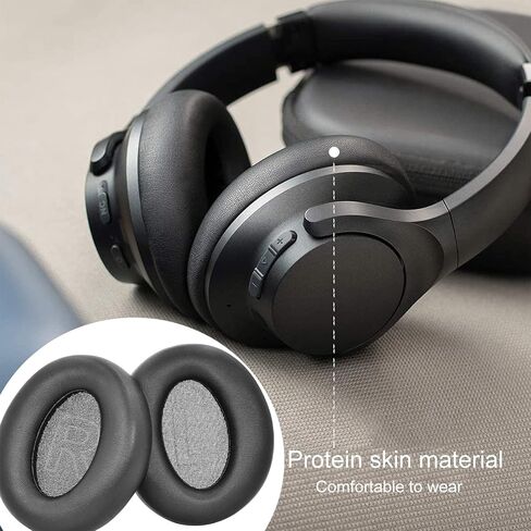 Q10 Replacement Ear Cushion Foam Cover Ear Pads Soft Cushion for Anker Soundcore Life Q10 / Q10BT Headphones (Black) in Kuwait
