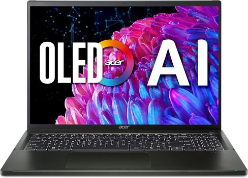 Acer Swift Edge 16 Laptop | 14" OLED WQXGA+ 3200 x 2000 Display | Unlock AI Experiences | AMD Ryzen 7 8840U Octa-Core Ryzen Processor | 16GB LPDDR5 | 1TB PCIe Gen 4 SSD | Wi-Fi 7 | SFE16-44-R8HM in Saudi Arabia