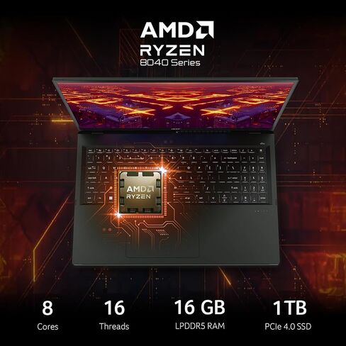 Acer Swift Edge 16 Laptop | 14" OLED WQXGA+ 3200 x 2000 Display | Unlock AI Experiences | AMD Ryzen 7 8840U Octa-Core Ryzen Processor | 16GB LPDDR5 | 1TB PCIe Gen 4 SSD | Wi-Fi 7 | SFE16-44-R8HM in Saudi Arabia