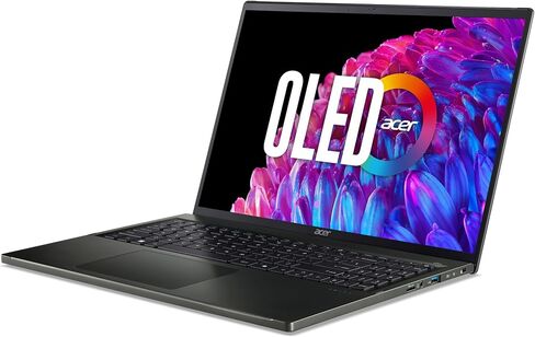 Acer Swift Edge 16 Laptop | 14" OLED WQXGA+ 3200 x 2000 Display | Unlock AI Experiences | AMD Ryzen 7 8840U Octa-Core Ryzen Processor | 16GB LPDDR5 | 1TB PCIe Gen 4 SSD | Wi-Fi 7 | SFE16-44-R8HM in Saudi Arabia
